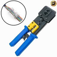 Crimping tool for Passthrough/ Passthru RJ45 Connector Network Cable Crimping Tool