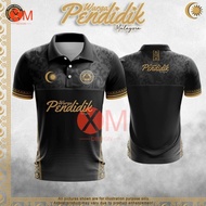 Comfortable and Breathable and Quick dry Black and Gold color JERSI PENDIDIK GURU MALAYSIA BLACK COLOUR sesuai untuk guru baju pendidik baju cikgu baju ustazah muslimah