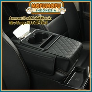 Car Armrest Pad Console Storage 4 Bottles Box BR265 In Premium 1 Leather Tissue Cover Tissue Box