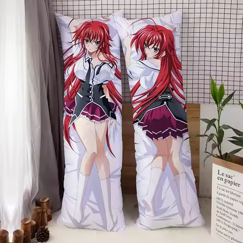 Anime High School DxD Rias Gremory Dakimakura Cover Double-sided Fullbody Pillow Cover Peachskin Ota
