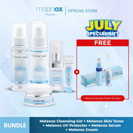Paket Melanox Premium Serum + Melanox Premium Cream + Melanox Skin Toner + Melanox Facial Cleansing 