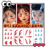 1Q84·Spot Stock哪吒 #01-04 Tattoo Sticker 10*6cm 哪吒 闹海 哪吒之魔童闹海 敖丙太乙真人 Party Kids Waterproof Stickers