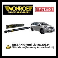 MONROE REAR Shock Absorber Nissan Grand Livina 2013+ Belakang Set Spare Part