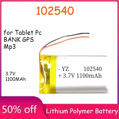 102540 602540 802540 600-1100mAh 3.7v Li-ion Battery for Tablet Pc BANK GPS Mp3 Mp4 Rechargeable Bat