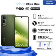 5 year warranty VIVO Y400 5G 8GB+256GB | 50MP camera | 6000mAh battery | 5G smartphone | Malaysian v