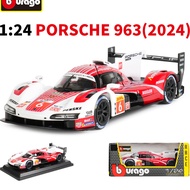 ✅1: 24 Porsche 963 Leman 24 Hours Endurance Racing Model Ornaments✅Porsche 963 Alloy Car Model Gift✅