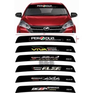 Perodua Sticker Front Car Windscreen Windshield Sticker Car Mirror Stickers Net Sticker 3- Perodua/A