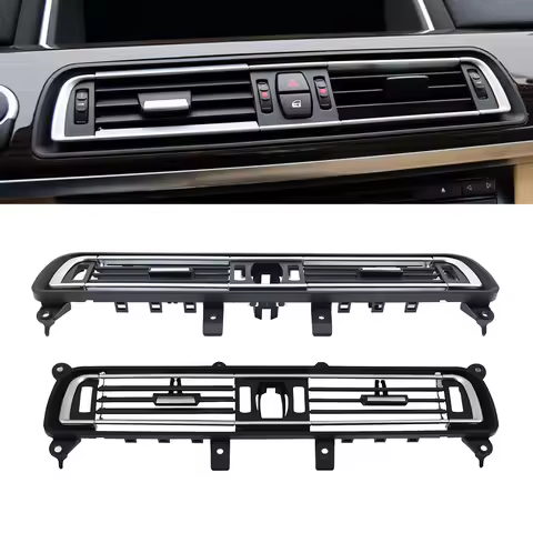 Dashboard Front Central Air Vent Grille Outlet Panel For BMW 7 Series F01 F02 730 735 740 6422911215