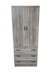 【台中2手家具館】推薦宏品二手傢俱館PN41209CC*全新3X7歐悅衣櫃* 衣櫥 滑門 斗櫃 單人衣櫃 租屋 床邊櫃 