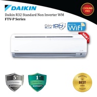 DAIKIN 1.0-3.0HP Standard Non Inverter Air Conditioner FTV-P Series R32