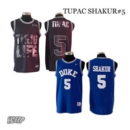 Duke 5 Tupac Shakur Iconic Basketball Jersey