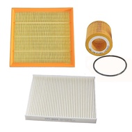 3Pcs Oil Cabin Air Filter Kit For BMW X5 X6 3.0T sDrive xDrive 35i 40i 13-18 F15 F16 E70 E71 1142756