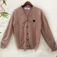 Cdg cardigan/play cardigan/branded cardigan