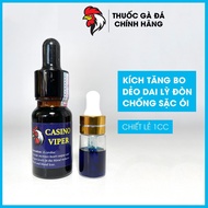 Thuốc gà đá tăng bo Casino Viper xanh chai chiết nhỏ 1cc - Nhập khẩu Mexico chính hãng