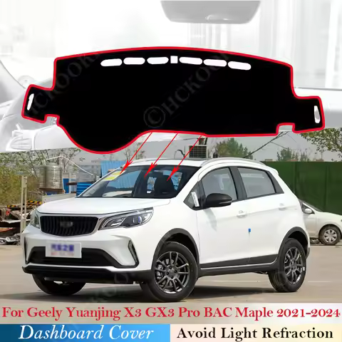 Dashboard Cover Dash Board Mat Carpet Pad For Geely Yuanjing X3 GX3 Pro BAC Maple 2021 ~ 2024 Shade 