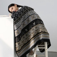 風大式居家外套蓋斗篷披風房毯披肩