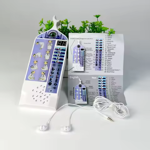 Speaker MP3 Player with Headphones for Muslim Walkman Learning The Holy Quran Book USB Profesional I