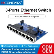 1/3/5/10PCS Switch Gigabit Ethernet 1000mbps Network 8-port Internet Ports Network Switch PCBA Board