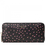 Kate Spade Sylvia Meadow Slim Continental Wallet- Black Multi