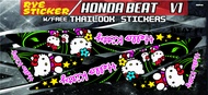 Decals Sticker Motorcycle Decals for Honda Beat 110 V1 FI072