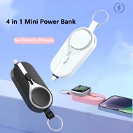 【SG Stock】Portable Magnetic Power Bank 2000mAh Mini Phone Powerbank Emergency Supply Charger for iphone AirPods Watch