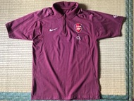 2005-06 Arsenal Nike Training Zip Polo Shirt 阿仙奴 波衫 練習球衣