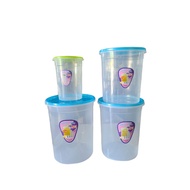 Buymore Nci round fresh container/airtight round food container/tupperware bulat besar simpan keropo