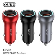 OUKU CK05 car charger PD30W + QC20W Fast charge usb quick Head Adapter 2 Port