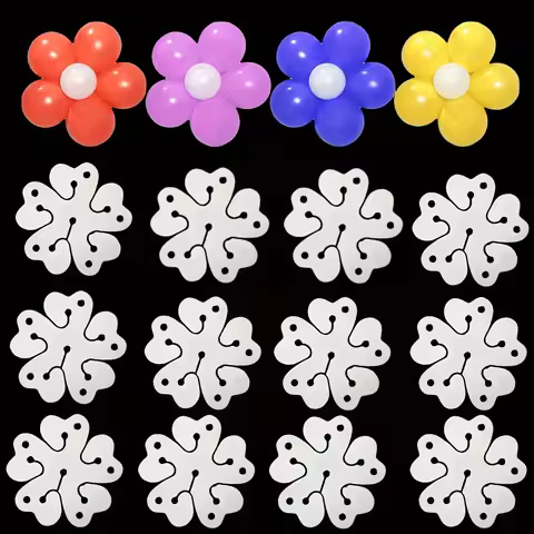 10/50/100pcs Balloon Clips For Balloon Arch, Reusable Flower Shape Balloon Clips Holders Balloon Arc