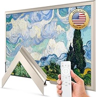 German Silver Scoop 55" Alloy Deco TV Frame - Compatible ONLY with Samsung The Frame TVs (Fits 2021-