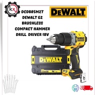 DeWalt G2 Brushless Compact Hammer Drill Driver 18V DCD805M2T-B1
