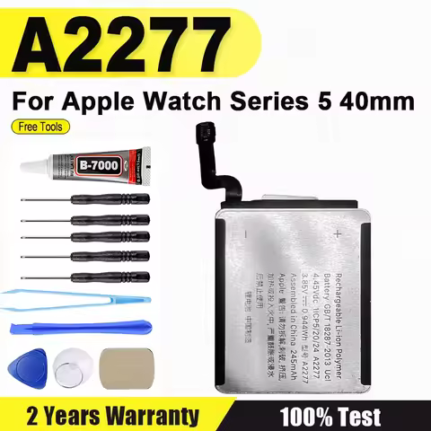 A2277 Watch Replacement Battery For Apple Watch Series 5 40mm 2277 High Quality iWatch Bateria + Too