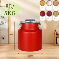 stainless rice dispenser aesthetic 25 kg /10kg/5kg/50kg capacity rice storage container rice box ric