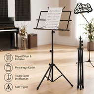 Orthopedic Music Sheet Score Stand Foldable Tripod 1.2M F-01HC - Portable Folding Song Note Book Hol