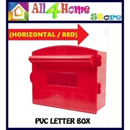 PVC Plastic Letter Box Red Letter Box / Peti Surat Plastik / PVC LETTER BOX (HORIZONTAL/RED)