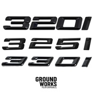BMW BLACK GLOSS LOGO EMBLEM 320I 325I 330I