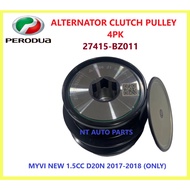 100% ORIGINAL MYVI NEW 1.5CC 4PK D20N 2018 ALTERNATOR PULLEY CLUTCH PULLEY 27415-BZ011