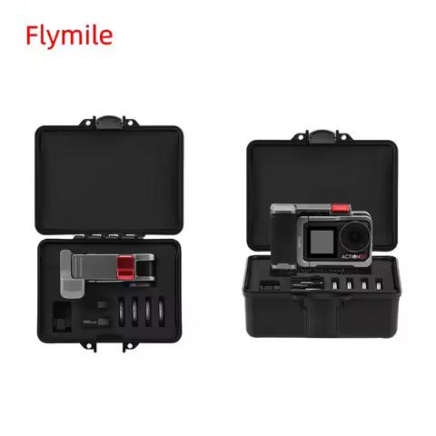 Flymile Storage Safety Case, For DJI Osmo Action 4 5 Pro & Accessories,Damp-proof Box,Carrying Case,