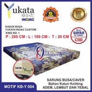 [BISA BAYAR DI TEMPAT/COD] KASUR BUSA INOAC YUKATA CUSTOM SIZE KING NO. 1 TEBAL 20 CM UKURAN [200x18