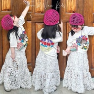 CV13-[Tom&Nau Kids] Long lace skirt for girls sizes from 9-35Kg