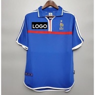 2000 France Home Blue Retro Soccer Jersey FRA Football Vintage Sports Jersey #ZIDANE