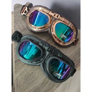 Gogle Cougar Retro Premium Leather