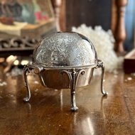 50429-古董鍍銀魚子醬盅