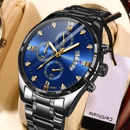 [PROMO] Jam Tangan Pria Kasual Bisnis Diamond Import Asli Tahan Air Premium Original Fngeen New Mode