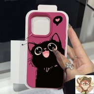 Cute Creative Cat Leather Phone Case for iPhone 16 16Pro 16Pro XR XS Max 7 8 Plus SE2020 Event Phone