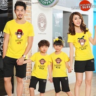 Family Tshirt Cute Monkey Funny Set Baju Family Birthday Tshirt Family Day Holiday Events