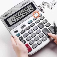 Date Calculator Computer Large Large Screen Business Office Calculator Solar Energy with Voice Pronu