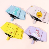 Fully Automatic Umbrella (Diameter 98cm), Female Rain or Rain Dual-Use Wind-Resistant, Student Carto