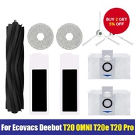 For Ecovacs Deebot T20 OMNI T20e T20 Pro robot vacuum cleaner Accessories Main Side Brush Mop Filter