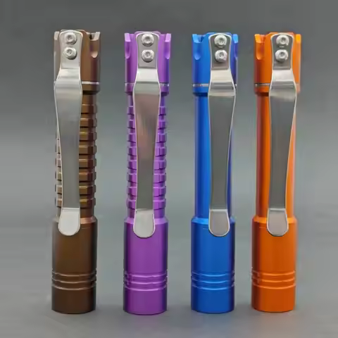 Reylight Pineapple Mini Flashlights MK II - Aluminum Torch Light LED Rechargeable Flashlight